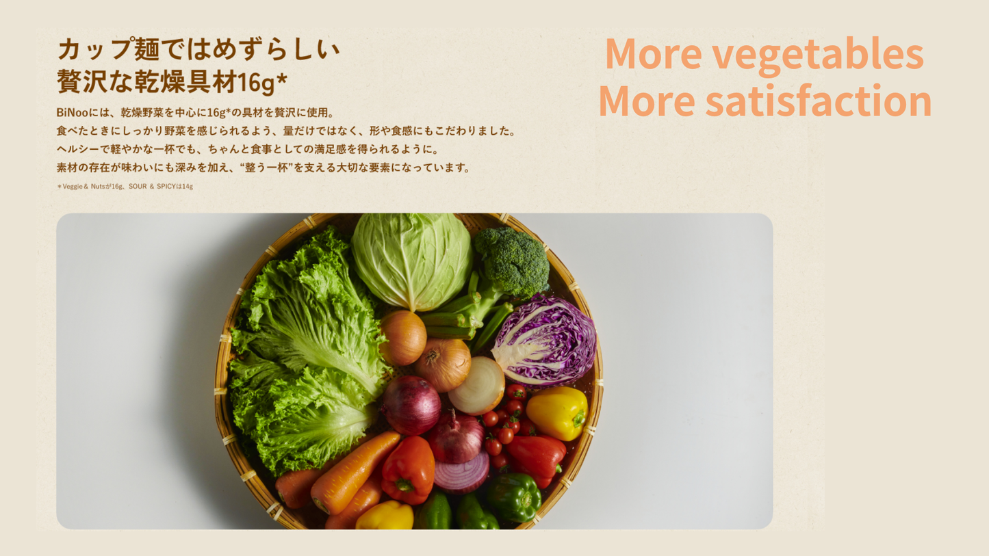 玄米カップ麺BiNoo1箱（8カップ入り）